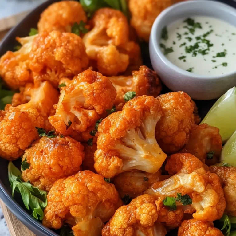 Air Fryer Buffalo Cauliflower