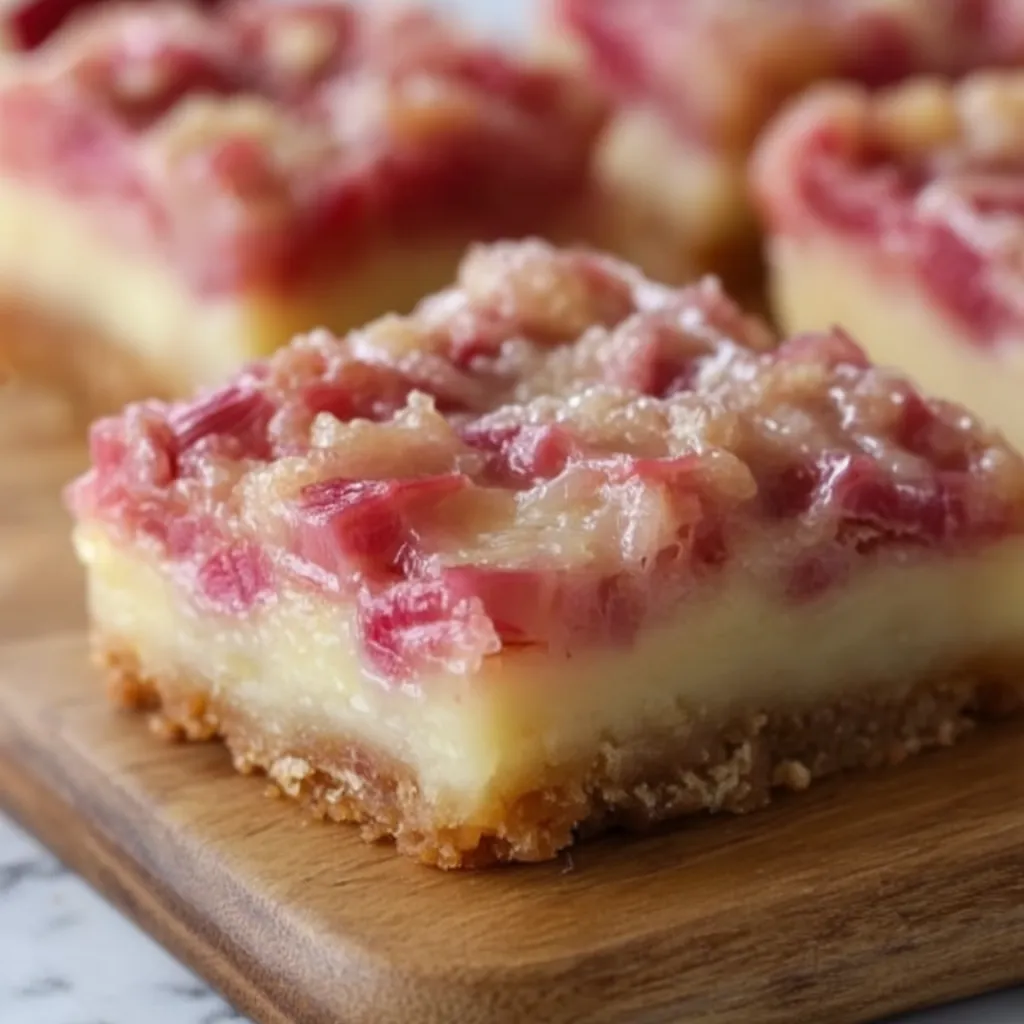 Rhubarb Custard Bars