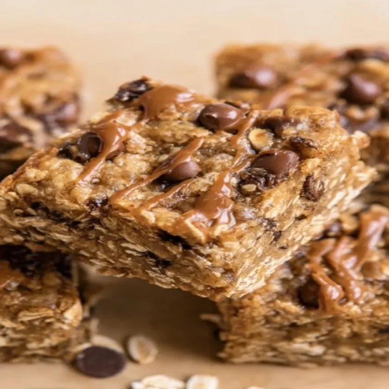 banana oatmeal bars, 4 ingredients, easy recipe, healthy snack, chewy texture, delicious, homemade