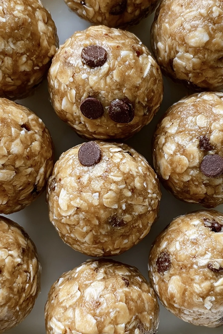energy oatmeal balls, healthy snack, easy recipe, nutritious, energizing, delicious, no-bake