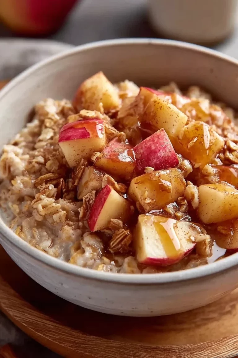 apple cinnamon oatmeal, wholesome breakfast, warm and comforting, delicious flavor