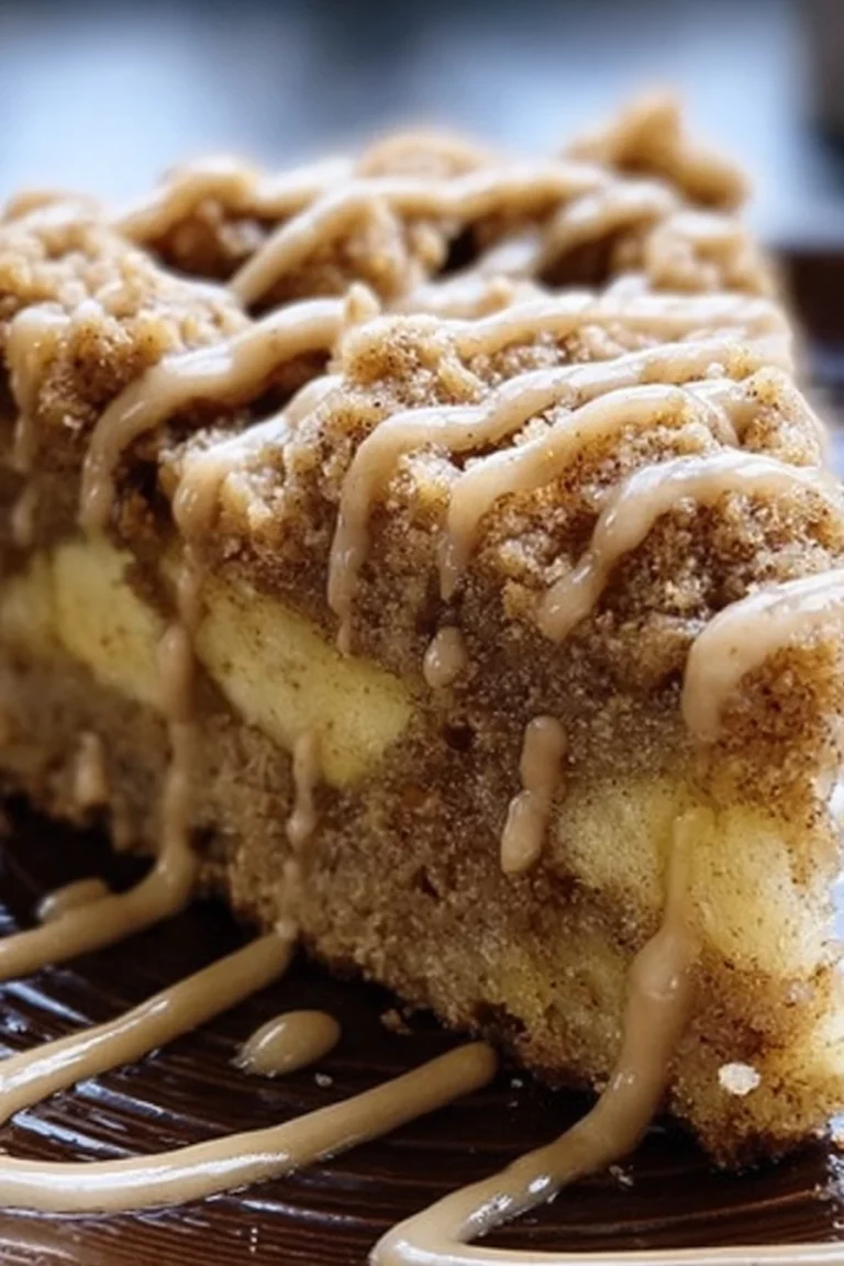 apple crumb cake, delicious dessert, sweet and crumbly, cinnamon-spiced, baked perfection