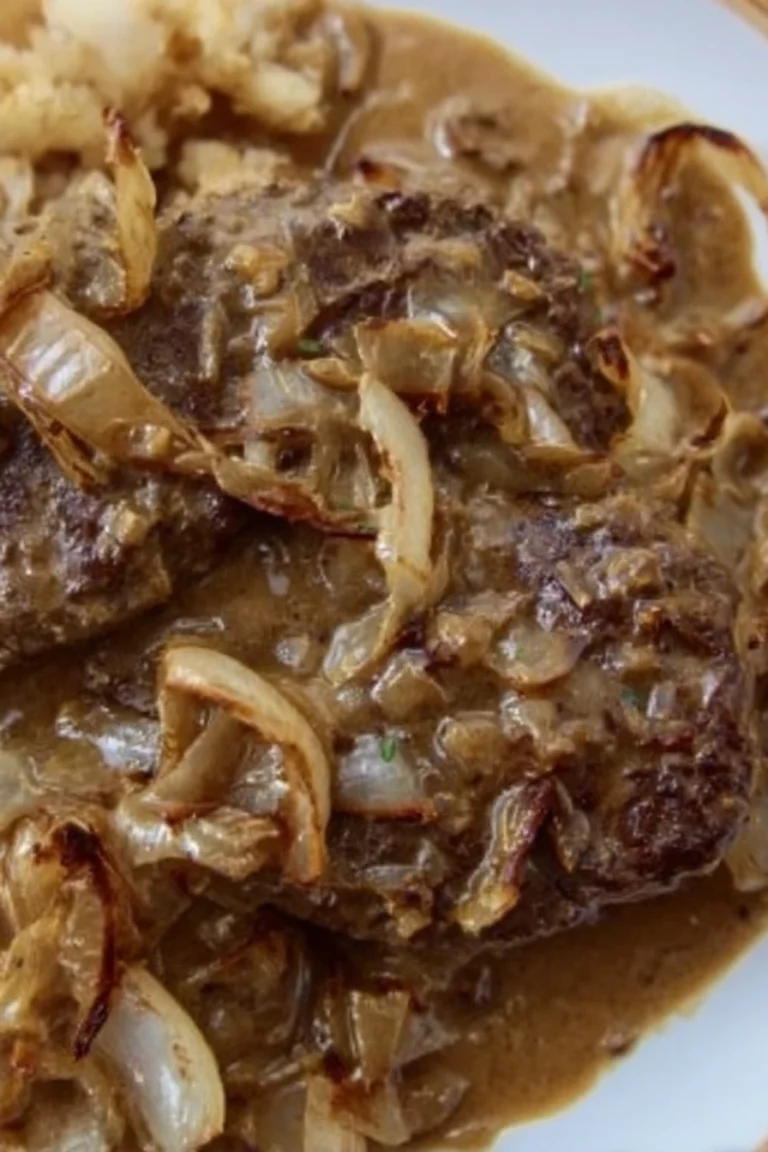 beef liver, onions, savory gravy, sizzling, flavorful, hearty meal