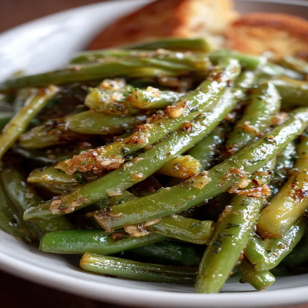 Butter & Garlic Canned Green Beans Recipe recipe step-by-step guide