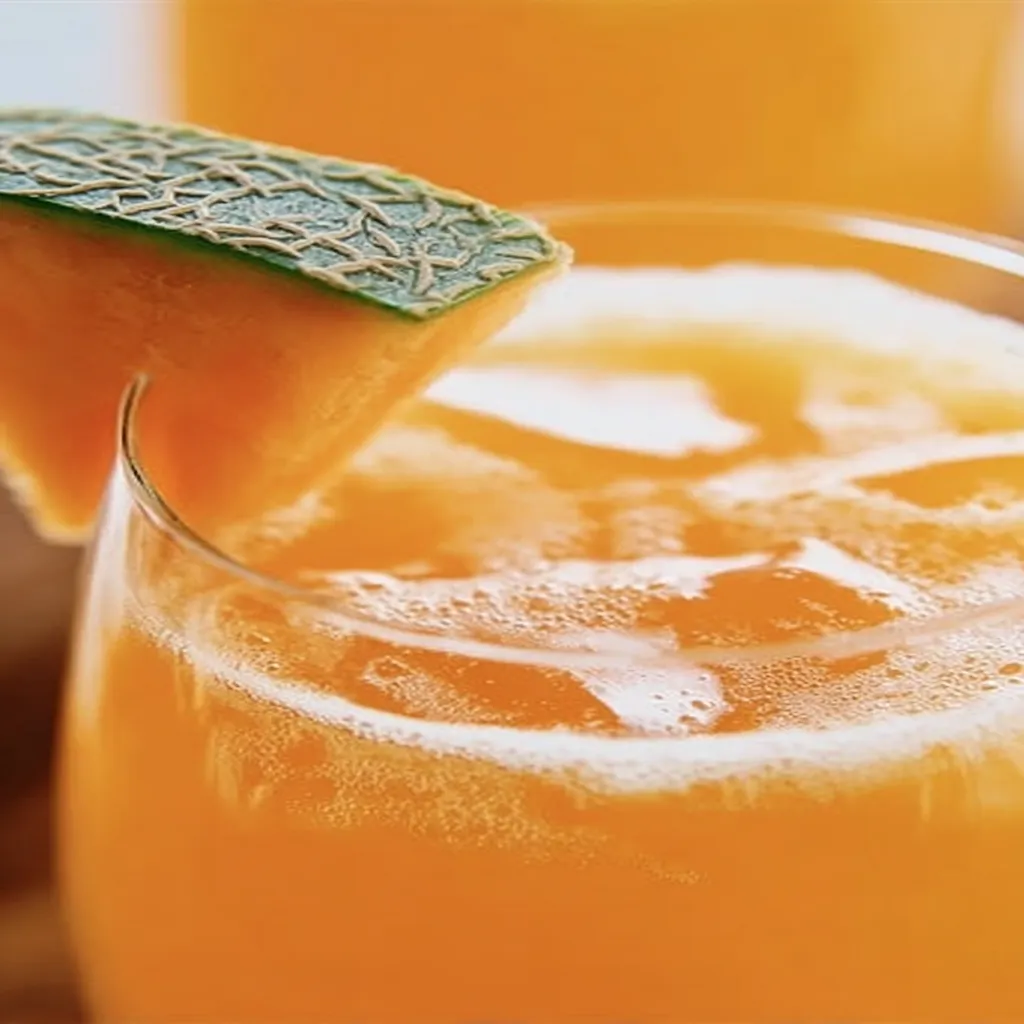 cantaloupe juice recipe, refreshing, sweet, summer, hydrating, delicious