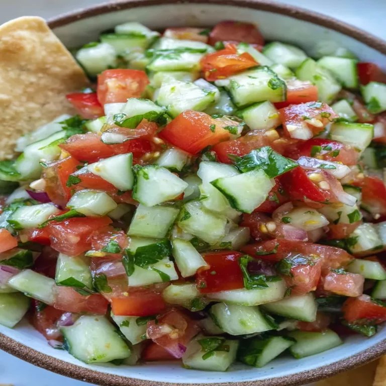 chunky cucumber salsa, fresh, crunchy, zesty, flavorful, summery, delicious, vibrant taste