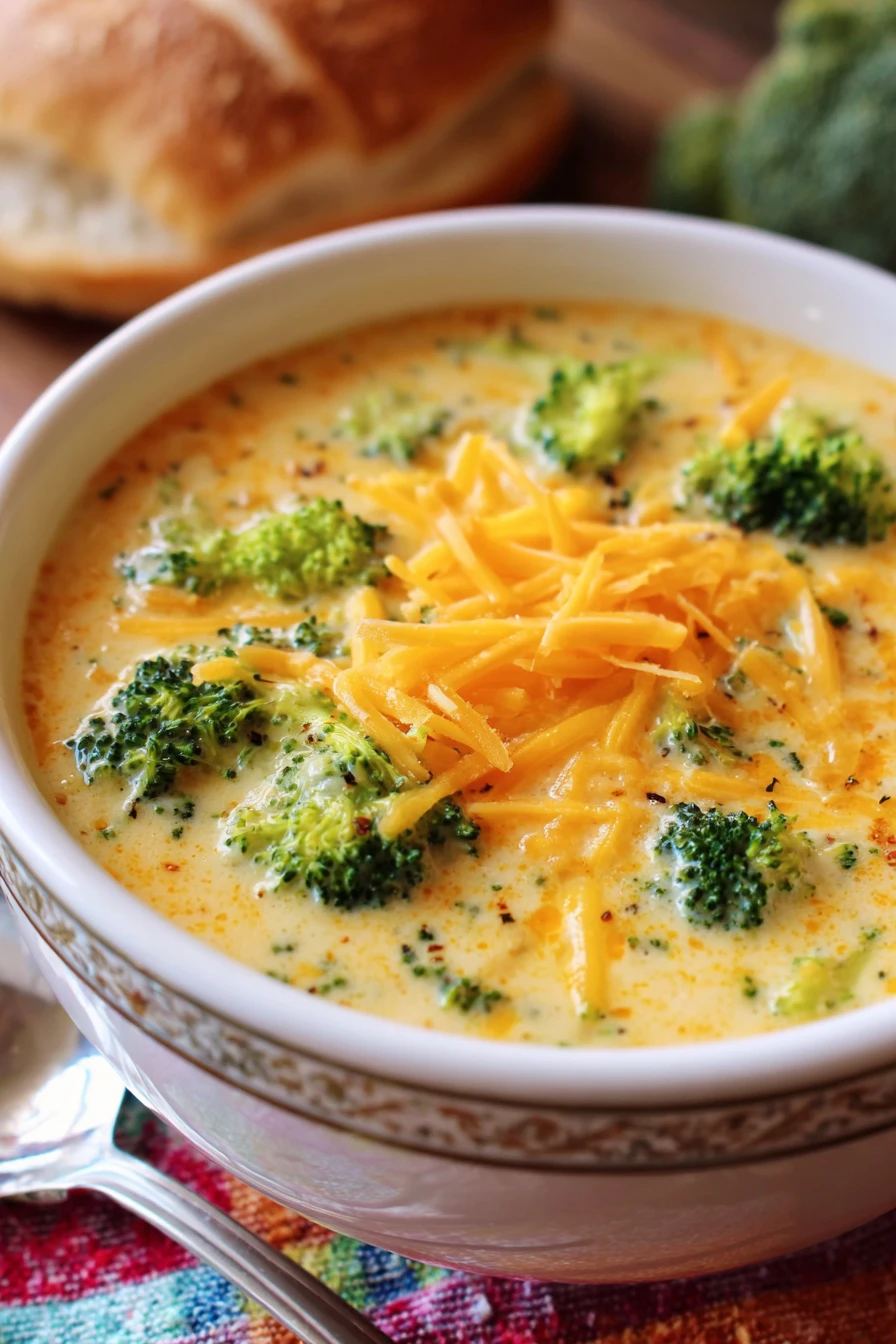 copycat Panera Bread, Broccoli Cheese Soup, creamy, savory, comforting, flavorful, delicious