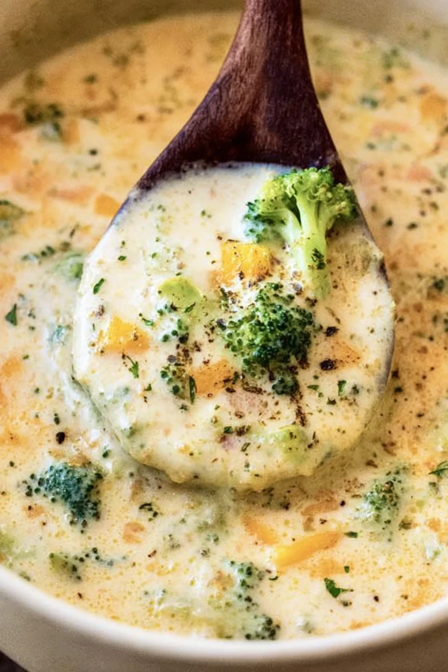 Creamy Broccoli Cheddar Soup Recipe recipe step-by-step guide