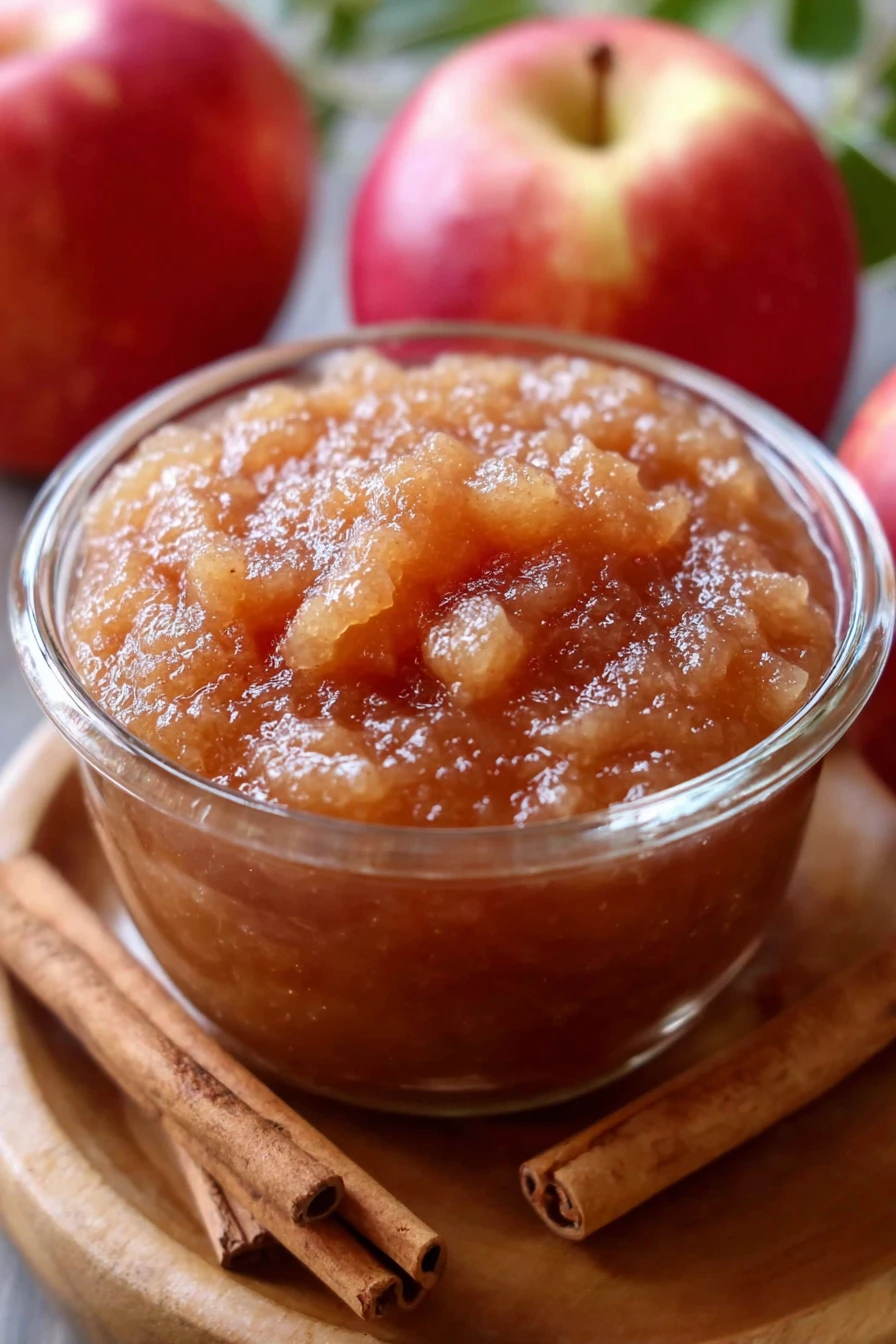 crockpot, cinnamon applesauce, sweet, aromatic, slow-cooked, delicious, recipe, homemade