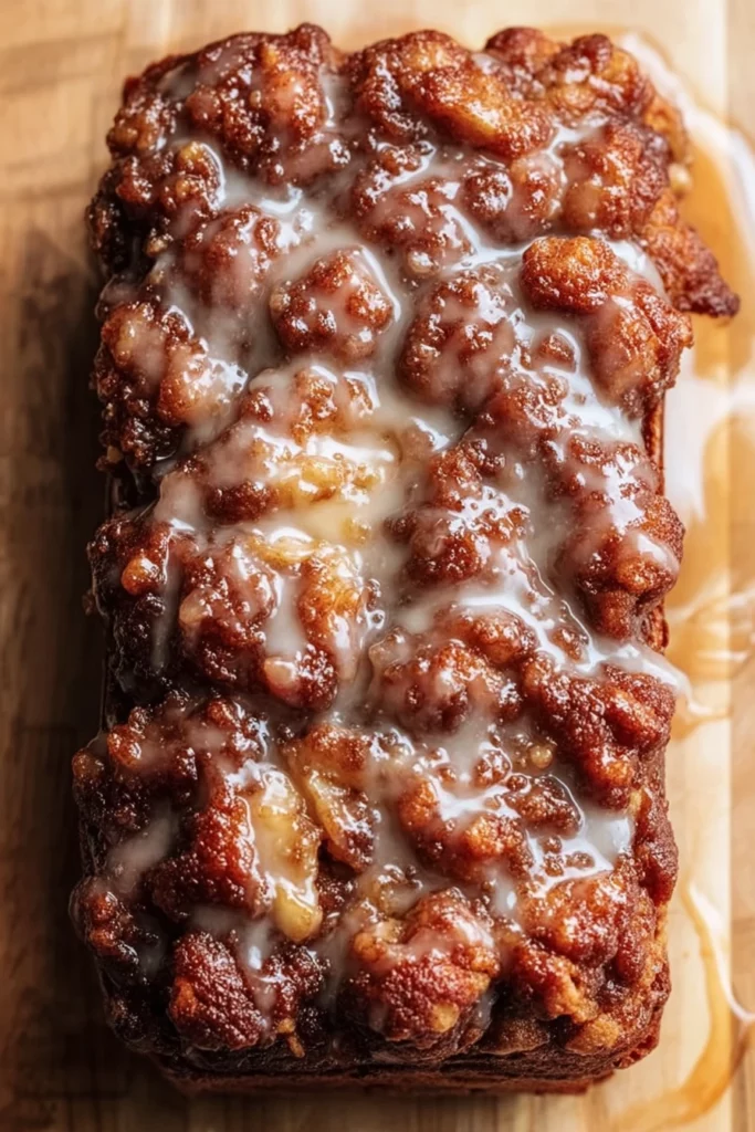 Amish, apple fritter bread, sweet, cinnamon, moist, delicious