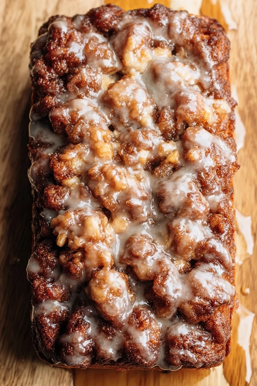 Amish, Apple Fritter Bread, sweet, cinnamon, moist, delicious, homemade flavor