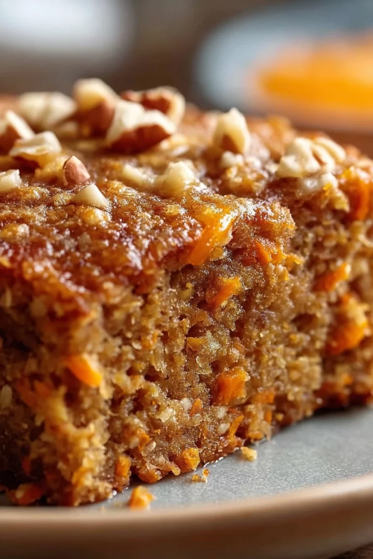 flourless oatmeal carrot cake, easy recipe, moist, flavorful, gluten-free