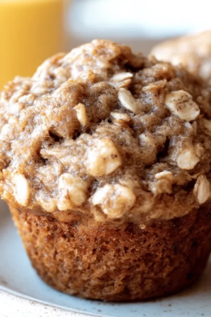 banana oatmeal muffins, easy recipe, healthy, delicious, moist