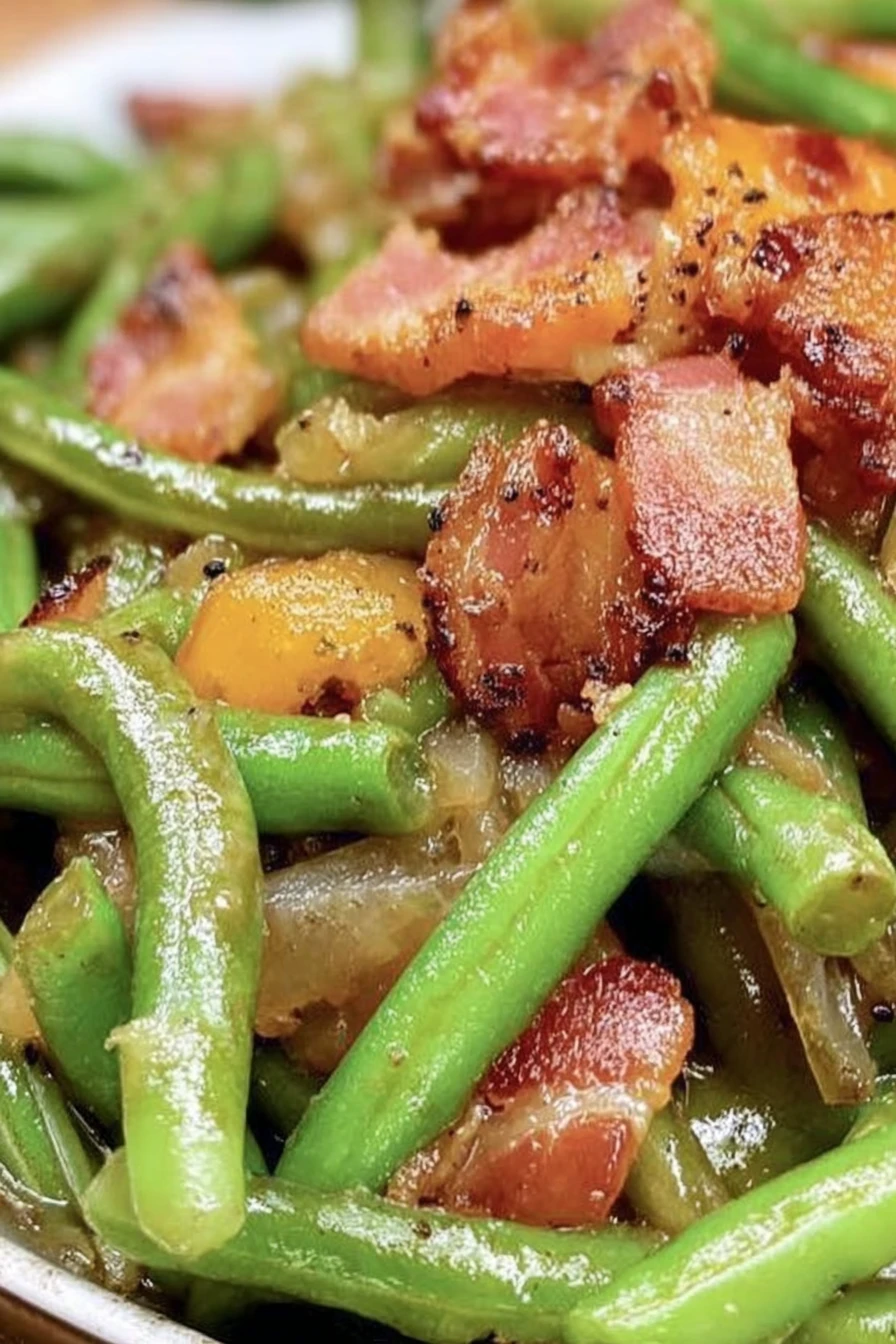 Fresh Southern Green Beans with Bacon recipe step-by-step guide
