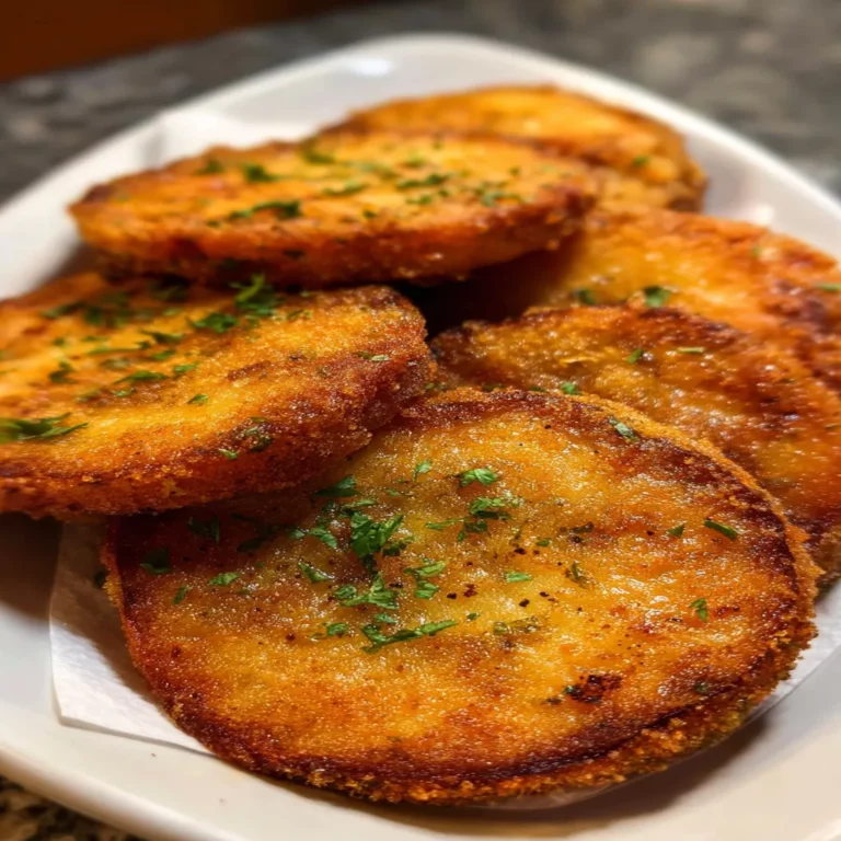 fried eggplants, crispy texture, savory seasoning, golden brown, delicious appetizer