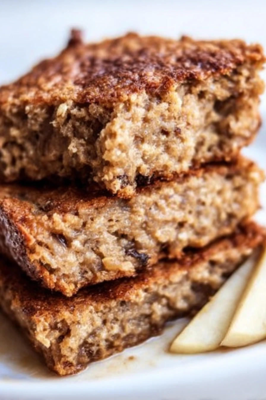 Healthy, breakfast, oatmeal, apple cake, nutritious, delicious, wholesome, energizing, sweet