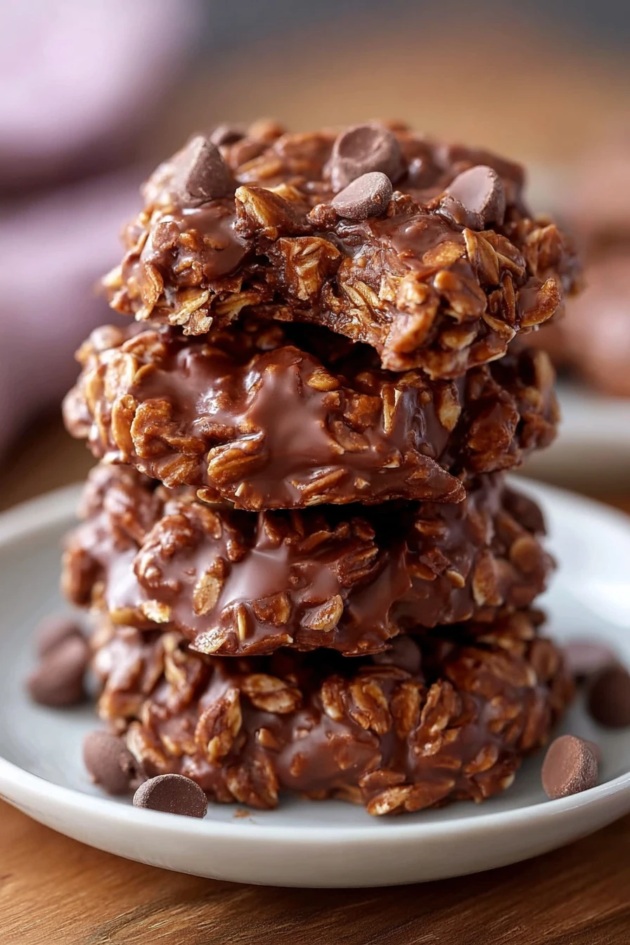 Healthy Chocolate Oatmeal No Bake Cookies recipe step-by-step guide
