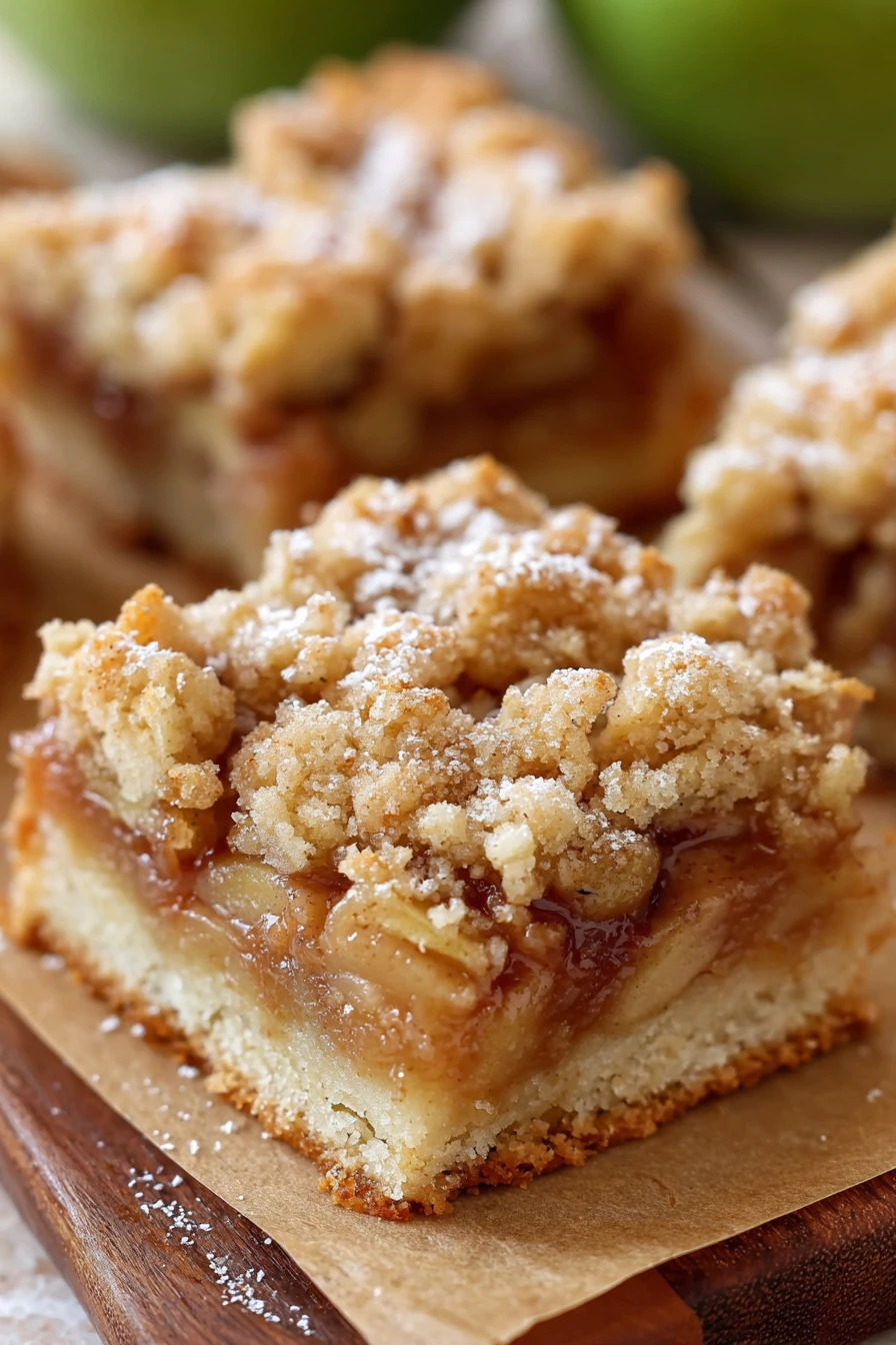 apple pie bars, irresistible dessert, flaky crust, cinnamon-spiced, sweet and crunchy