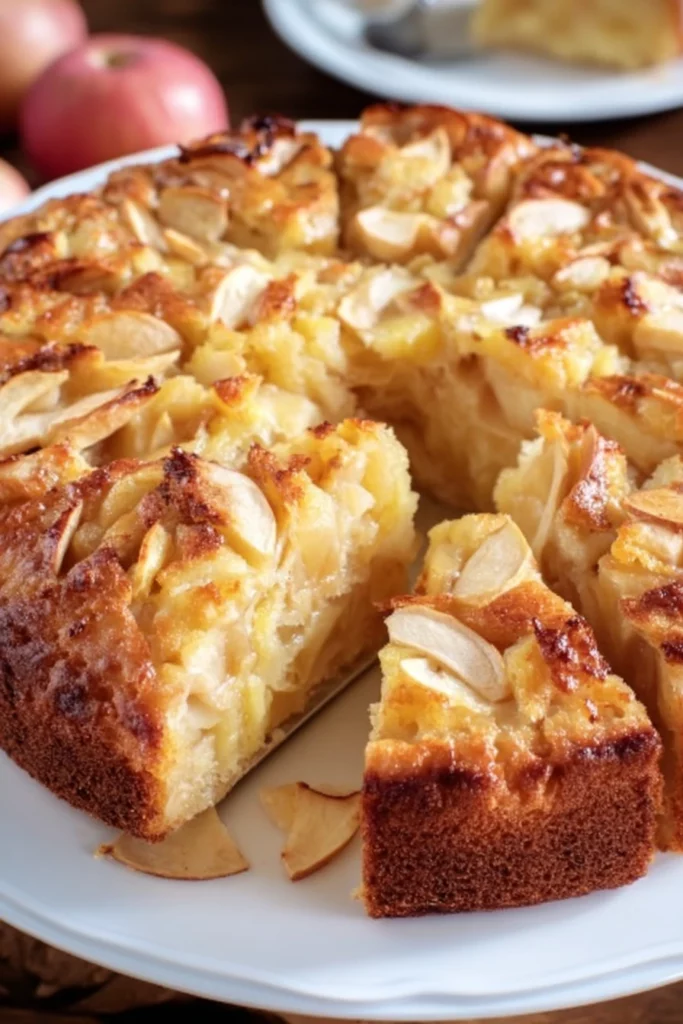 Italian Apple Cake, Plenty of Apples, Moist, Sweet, Delicious