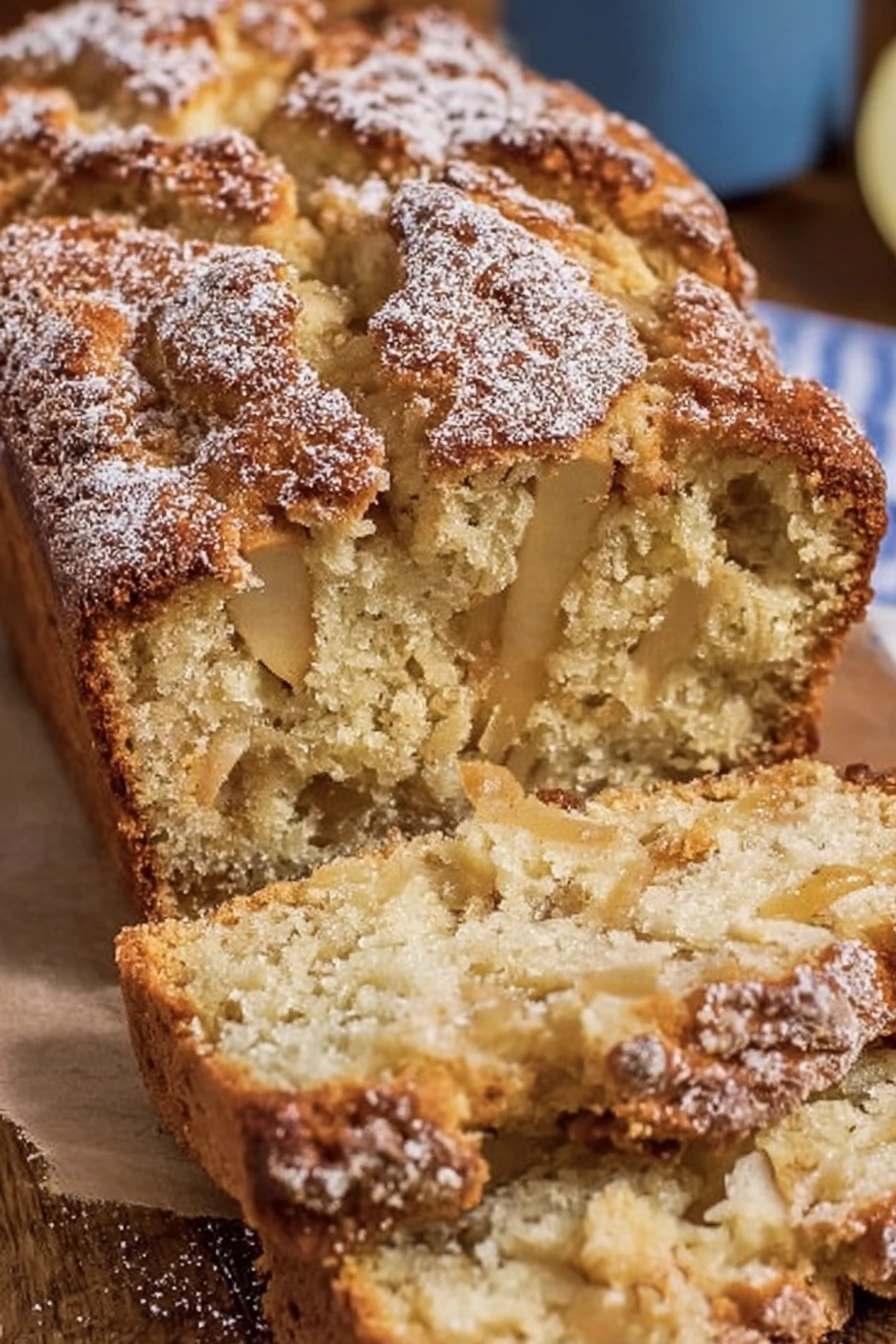 quick apple pie bread, easy recipe, delicious, cinnamon-spiced, moist and flavorful
