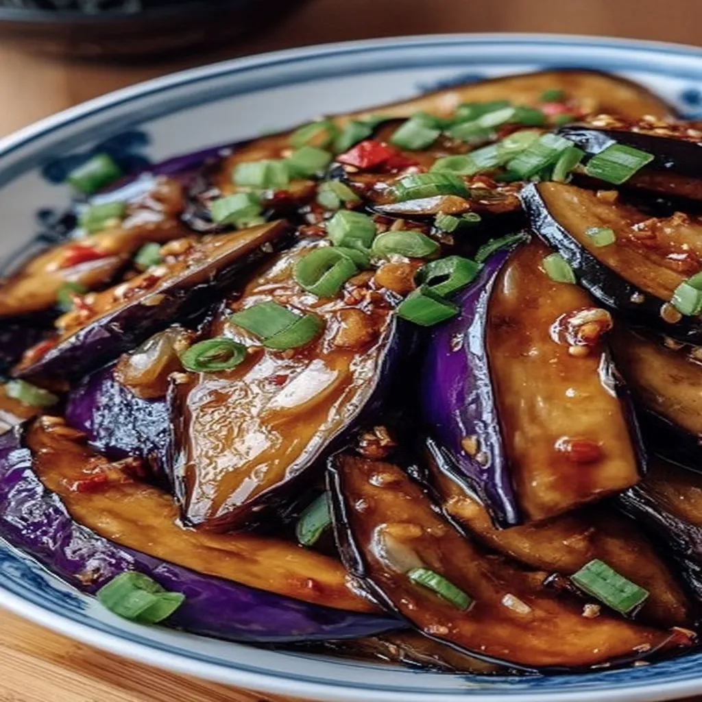 Sautéed Chinese Eggplant in Garlic Sauce recipe step-by-step guide
