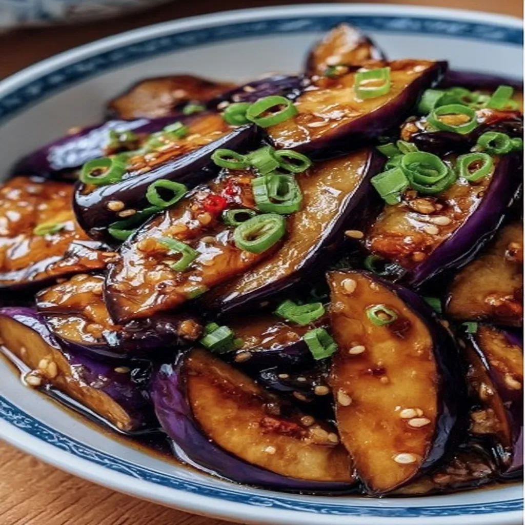 Sautéed Chinese Eggplant in Garlic Sauce recipe step-by-step guide