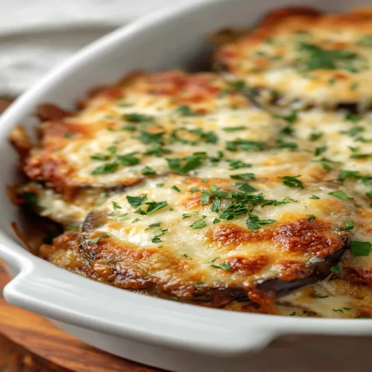 savory eggplant lasagna, delicious layers, cheesy goodness, flavorful herbs