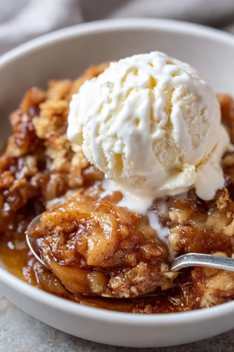 slow cooker, apple crisp recipe, cinnamon-spiced, warm, comforting, fall dessert