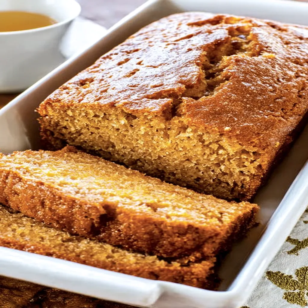 spiced cantaloupe tea loaf, aromatic, flavorful, moist, delicious, fruity, warm spices