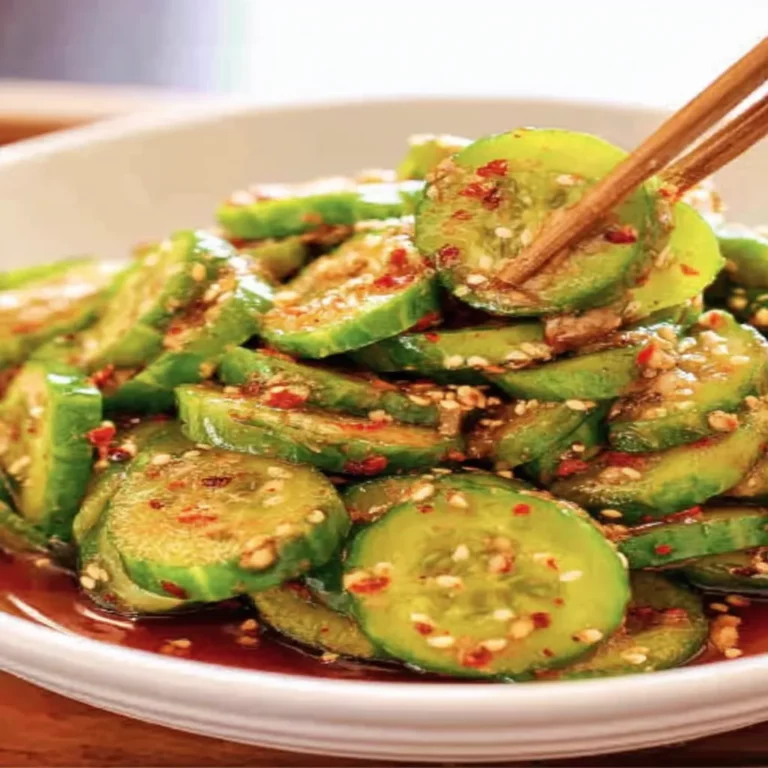 spicy cucumber salad, Asian cuisine, refreshing, crunchy, flavorful, tangy dressing