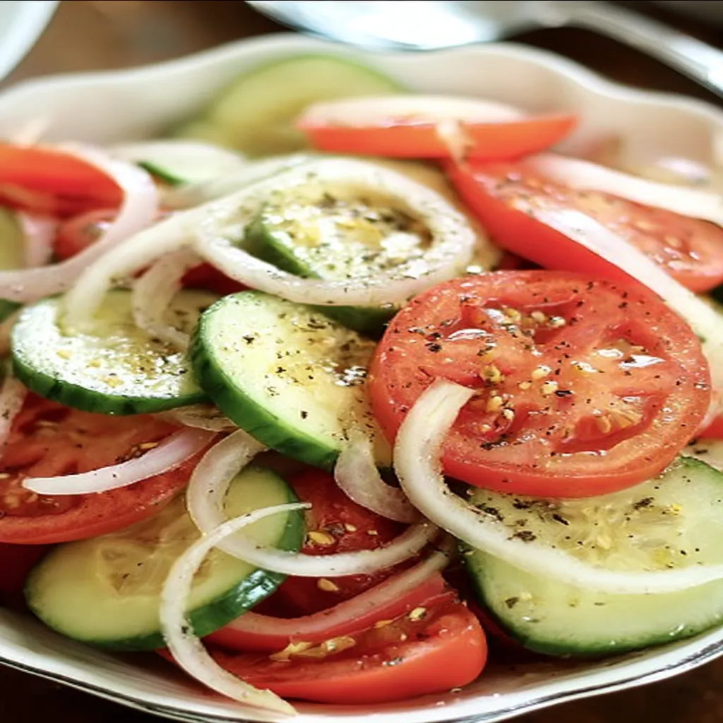 Tomato, Cucumber, and Onion Salad recipe step-by-step guide