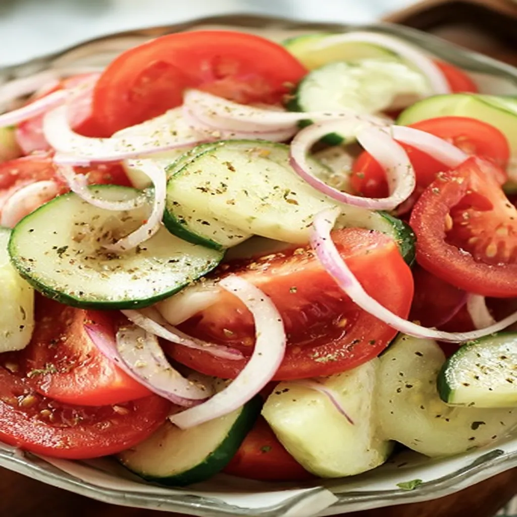 Tomato, Cucumber, and Onion Salad recipe step-by-step guide