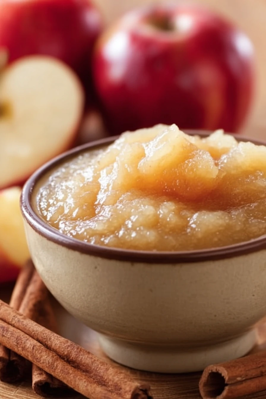 unsweetened applesauce, healthy snack, natural sweetness, smooth texture, tangy flavor