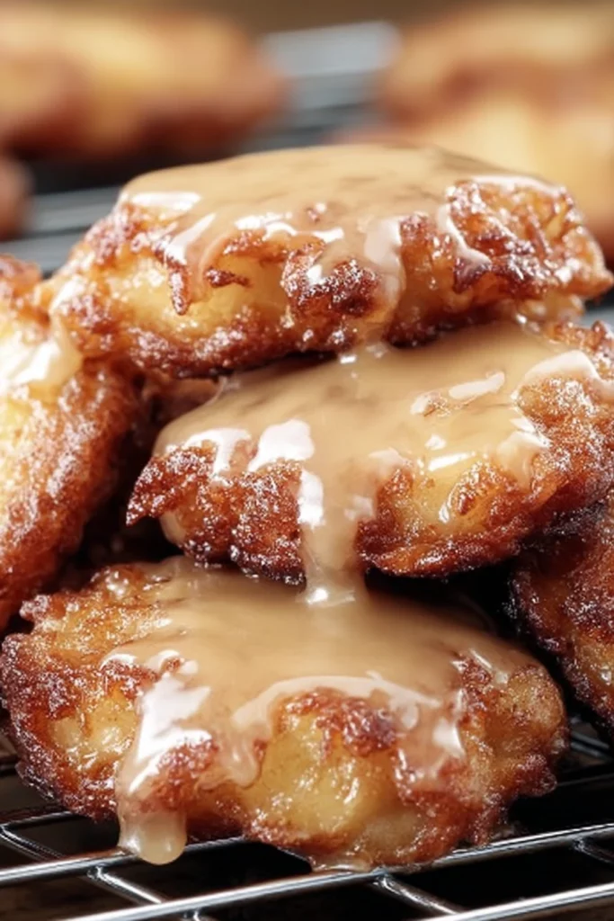 Warm, baked, apple fritters, cinnamon, crispy, delicious, sweet, indulgent