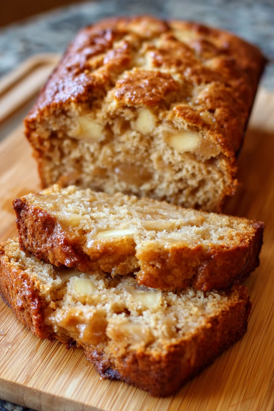 apple bread made with apple sauce recipe step-by-step guide