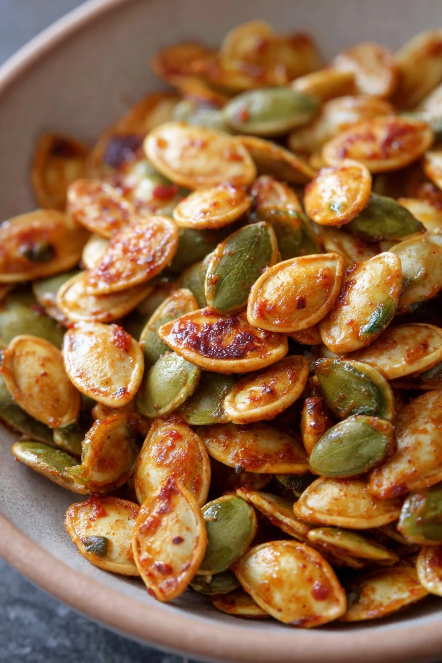 Air fryer chili lime roasted pumpkin seeds Air fryer chili lime roasted pumpkin seeds recipe step-by-step guide