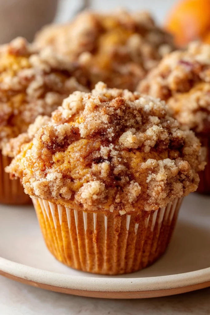 apple pumpkin streusel muffins, delicious fall treat, crunchy topping, warm spices, moist and flavorful