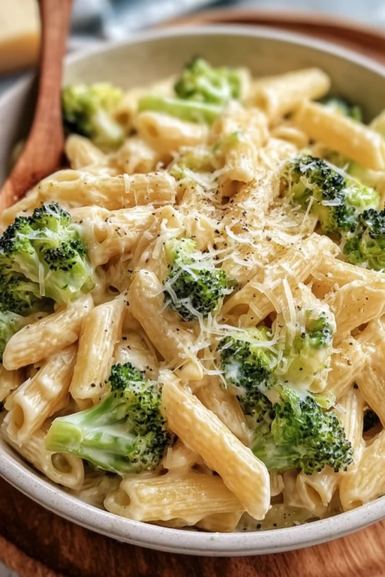 broccoli pasta, creamy cheese sauce, savory, delicious, comforting, satisfying, homemade