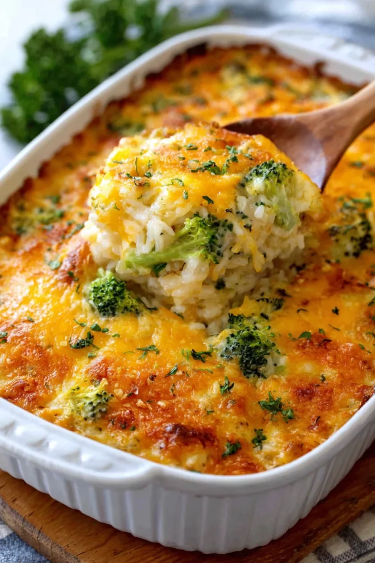 broccoli, rice, cheese, casserole, savory, creamy, delicious