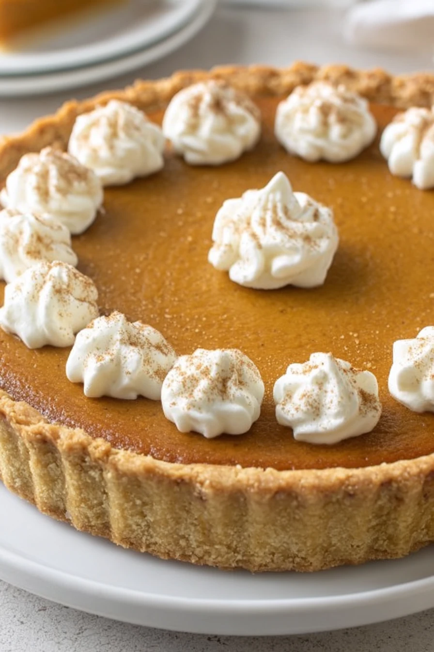 pumpkin pie, creamy, fresh, recipe, seasonal, delicious, homemade