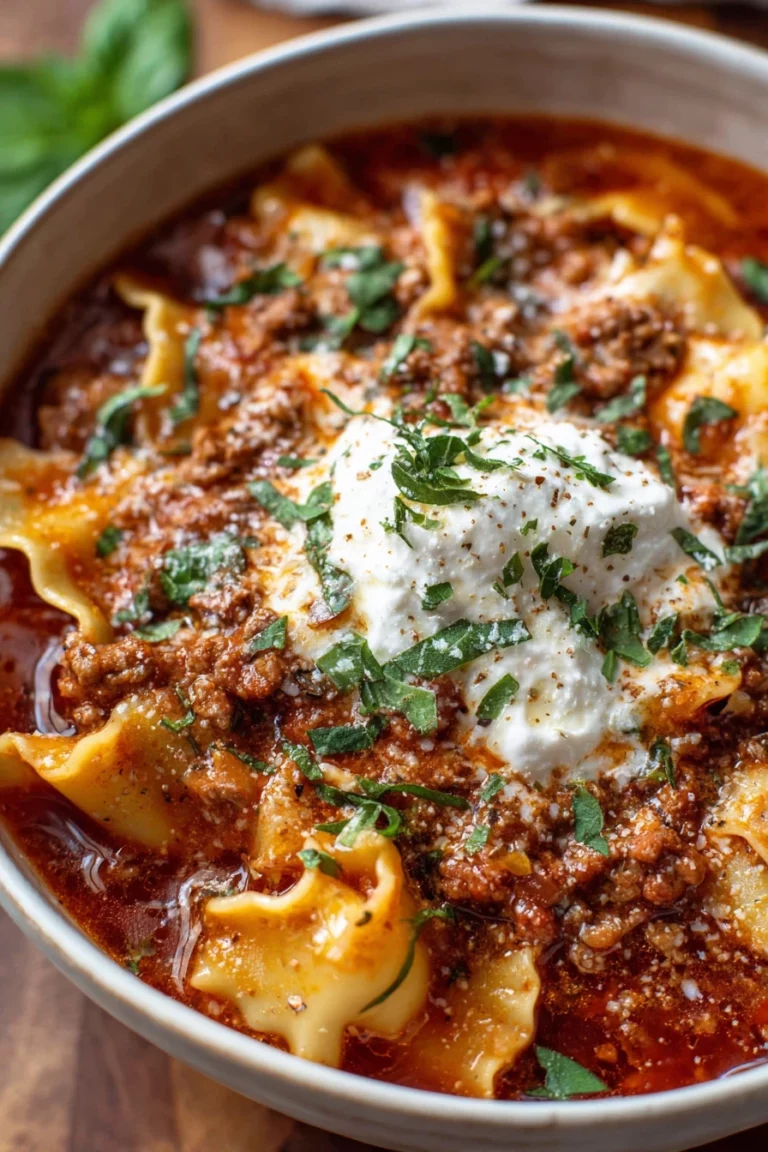crockpot lasagna soup, hearty, savory, cheesy, comforting, slow cooker recipe