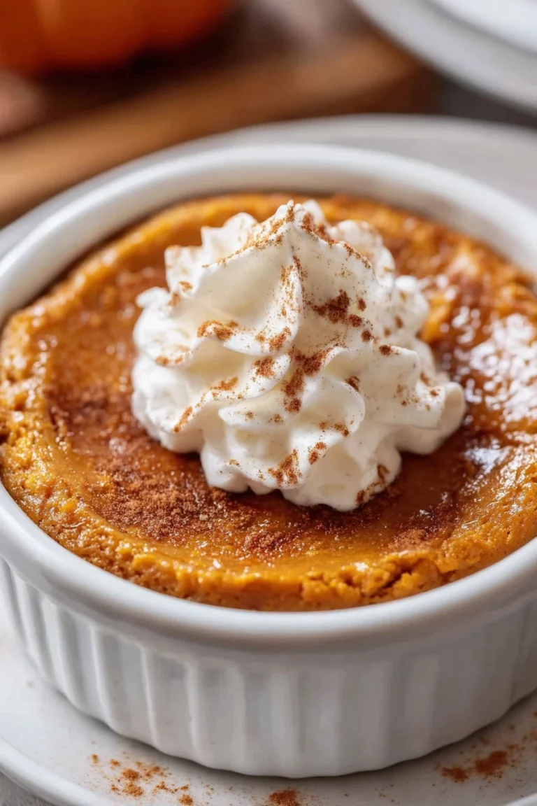 crustless pumpkin pie, autumn flavors, creamy texture, spiced sweetness