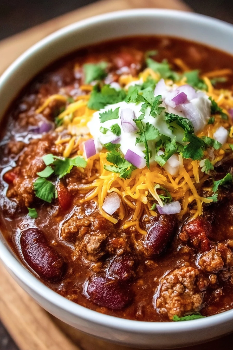 slow cooker chili, delicious recipe, savory, hearty, flavorful, comforting, spicy
