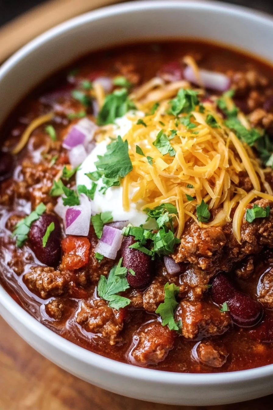Delicious Slow Cooker Chili Recipe  recipe step-by-step guide