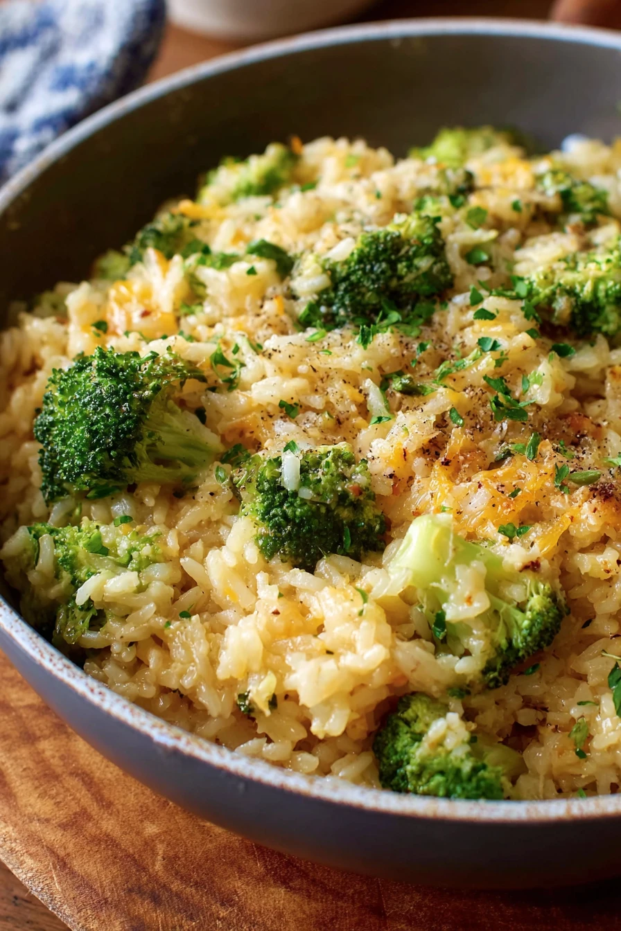 Easy Broccoli Cheese Rice recipe step-by-step guide