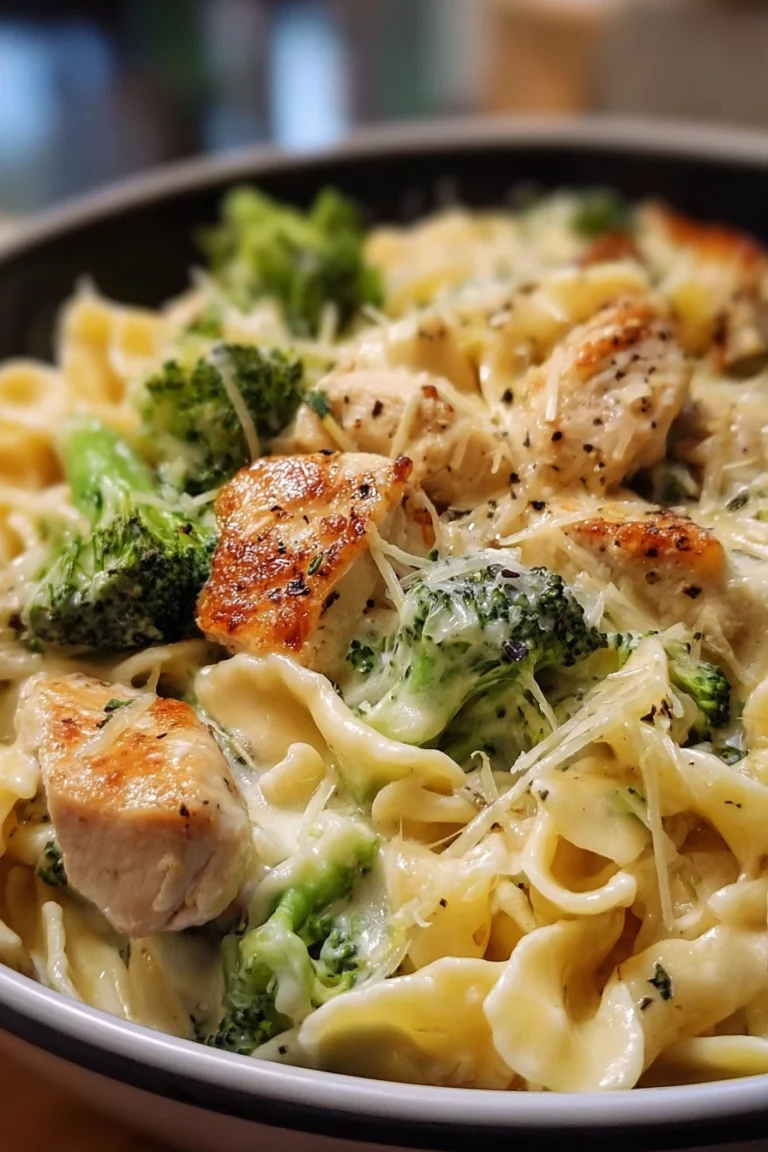 chicken, broccoli, alfredo, creamy, savory, delicious, comforting