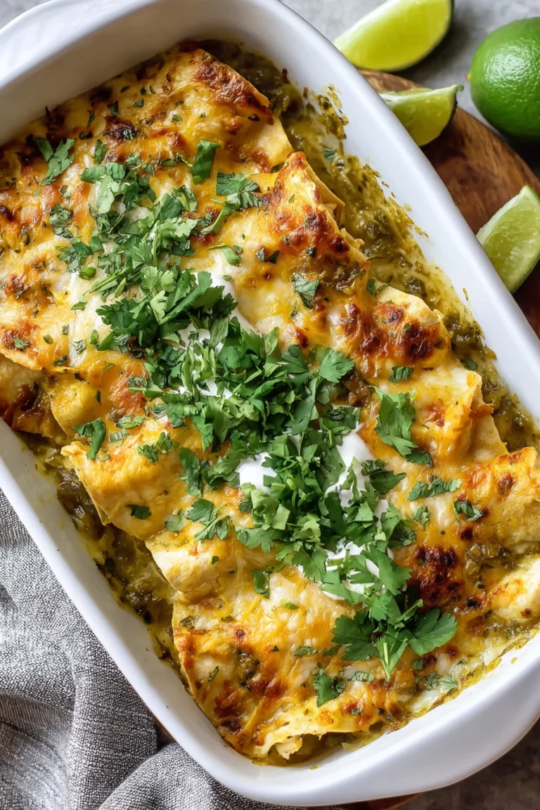 chicken enchiladas, homemade, healthy, salsa verde, green chiles, flavorful, delicious, easy recipe