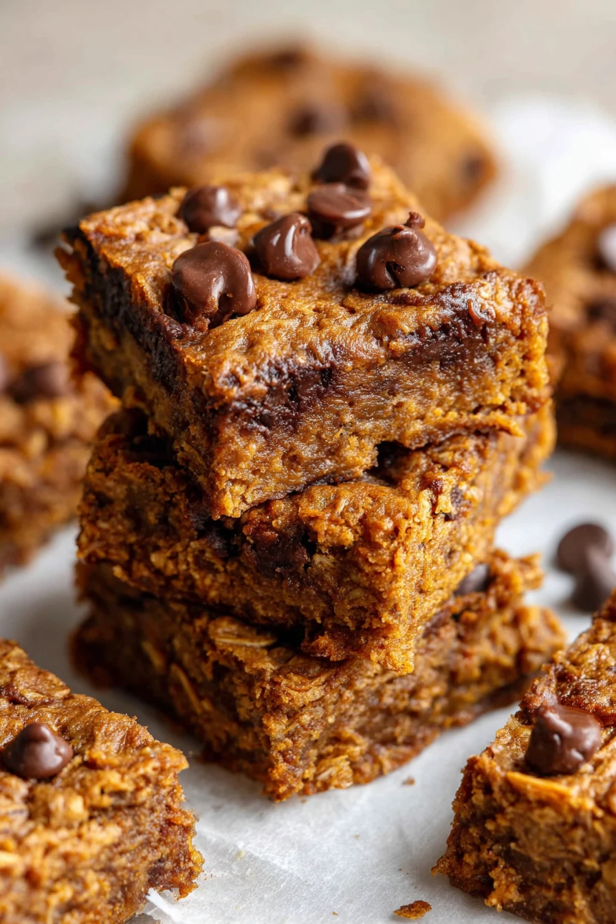 pumpkin oatmeal bars, healthy snack, moist and flavorful, autumn-inspired, nutritious, delicious, wholesome goodness