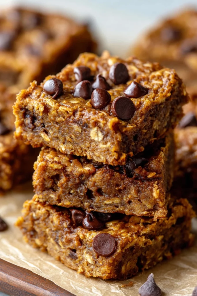 pumpkin oatmeal bars, healthy snack, nutritious, delicious, fall flavors