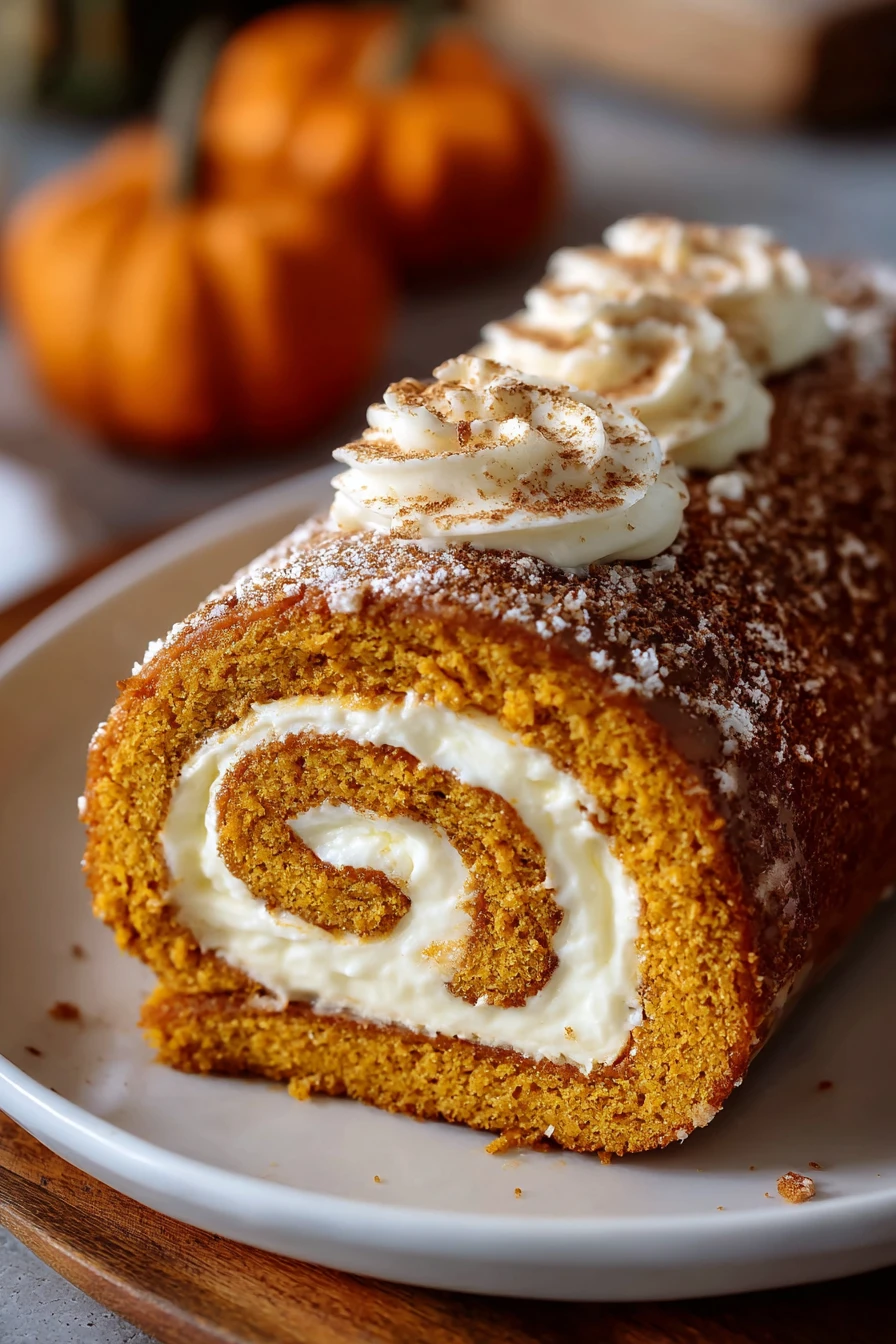 Libby's Pumpkin Roll, moist, spiced, cream cheese filling, festive dessert